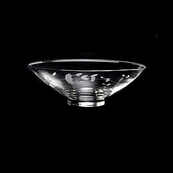 Crystal Footed Compote, Princess House Heritage Centerpiece Bowl