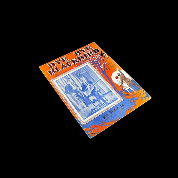 Antique 1924 Sheet Music - "Bye Bye Blackbird" - Collectible Jazz Era Memorabilia