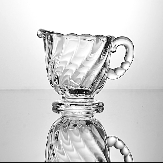 Fostoria Colony Swirl Clear Glass Mini Creamer