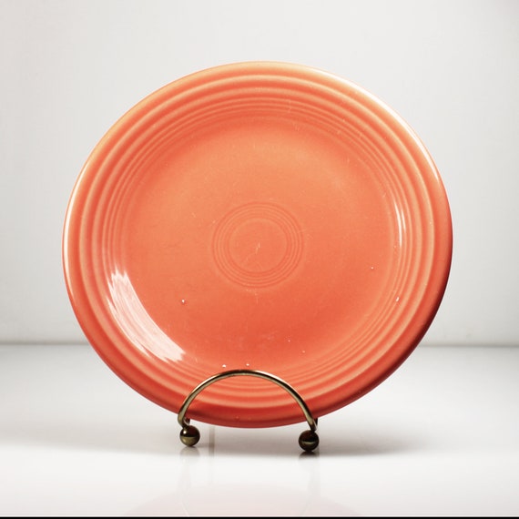 Salad Plate, Homer Laughlin, Fiesta Persimmon, Collectible, Retired