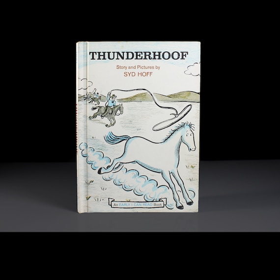 Children's Hardcover Book, Thunderhoof, Syd Hoff, Horse Story, Cowboys, Fiction, Fantasy, Collectible, Illustrated