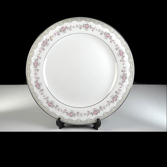 Salad Plate, Noritake Glenwood, Platinum Trim, Replacement China