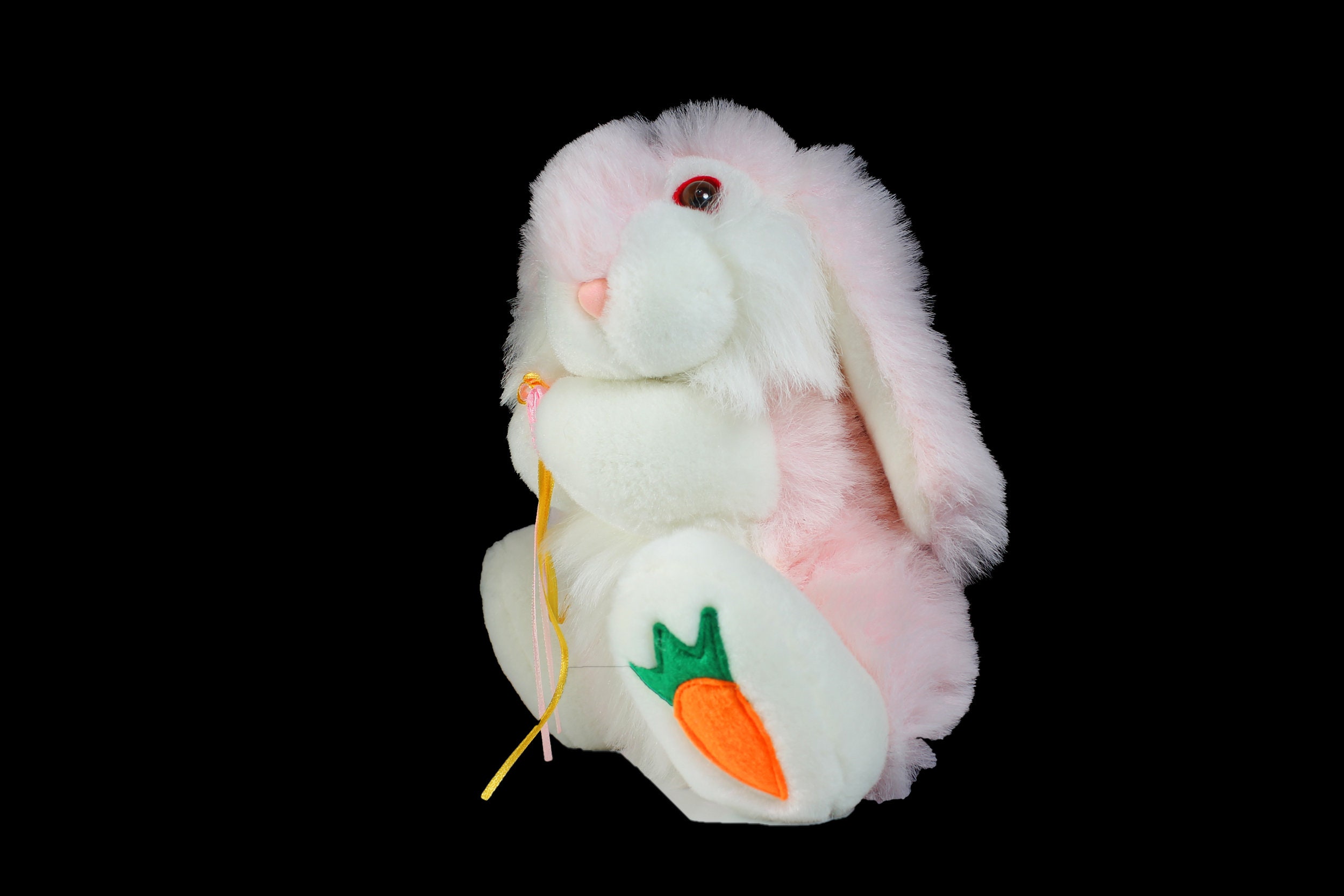 Plush Bunny Stuffed Animal Goffa International Pink and White Nursery Decor 10 Inch