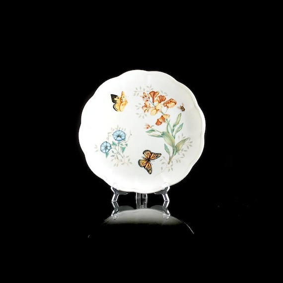 Dinner Plate, Lenox, Butterfly Meadow, Monarch, Floral, Butterflies