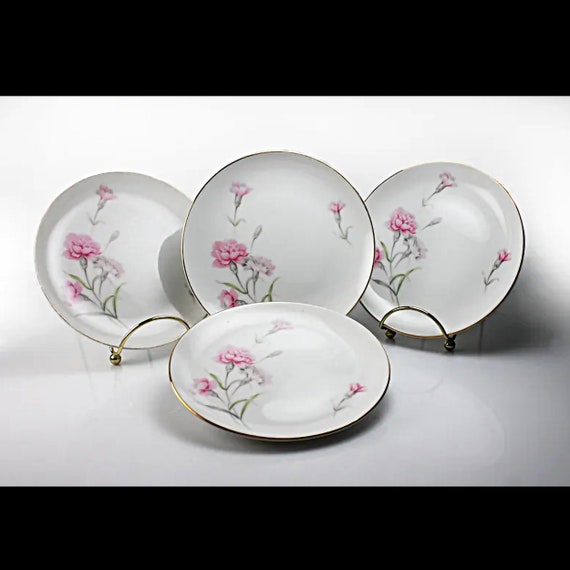 Bread and Butter Plate, Royal Court China, Carnation, Set of 4