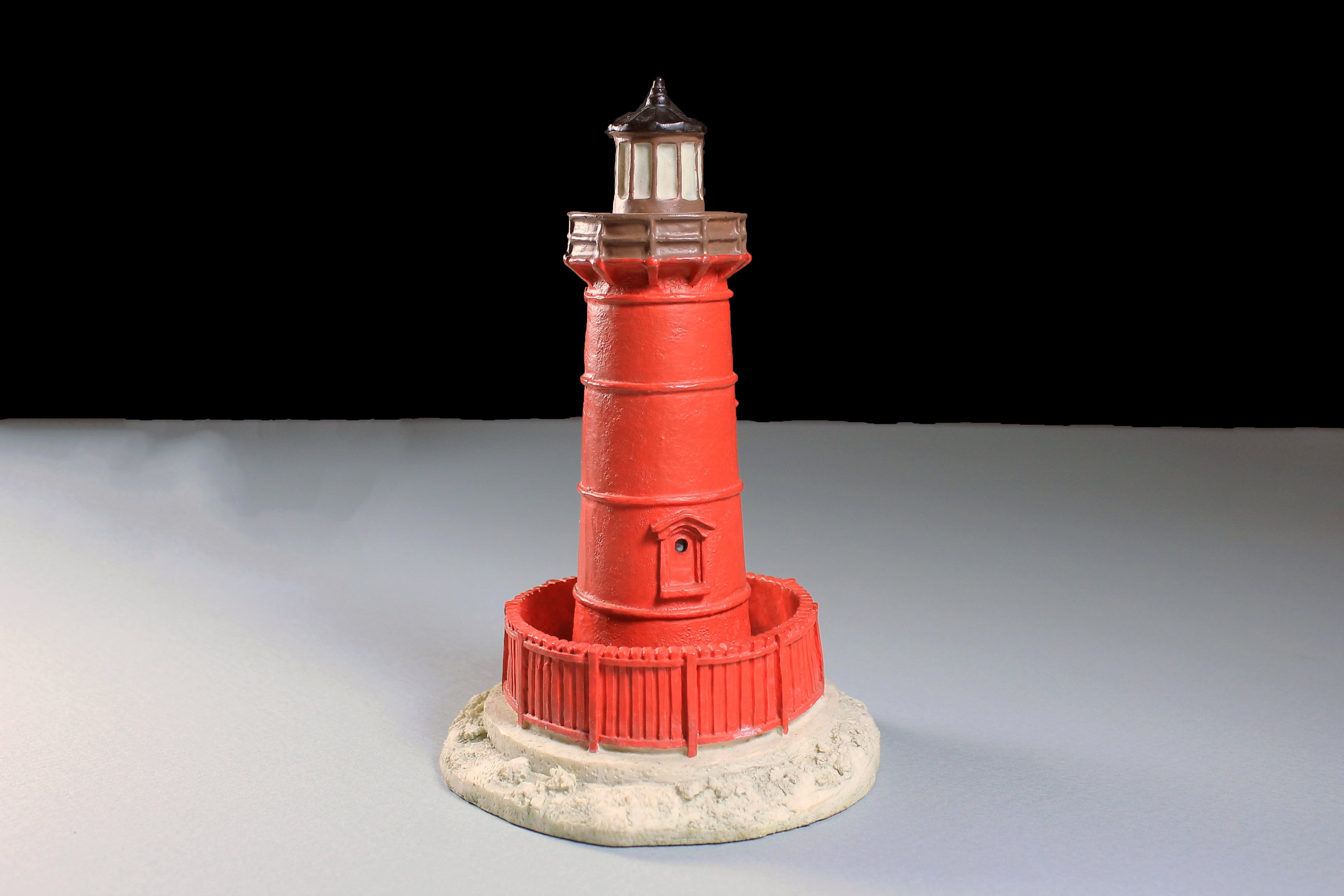 Lighthouse Figurine, Scaasis Originals, Inc. Jeffrey's Hook NY, Hand