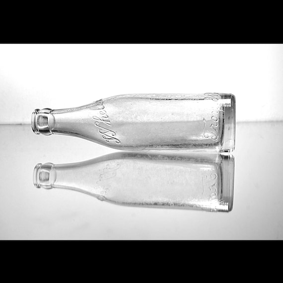 Vintage D.J. Whelan Troy NY Soda Bottle, 7 Oz Embossed Clear Glass, 1930s 1940s