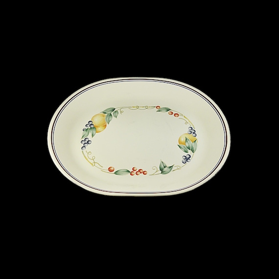 Corning Corelle Abundance Oval Platter - Twelve Inch - Excellent Condition - Serving Tray