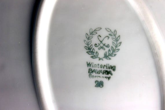 Platter, Winterling Bavaria, Germany, Floral Rose Pattern, Gold