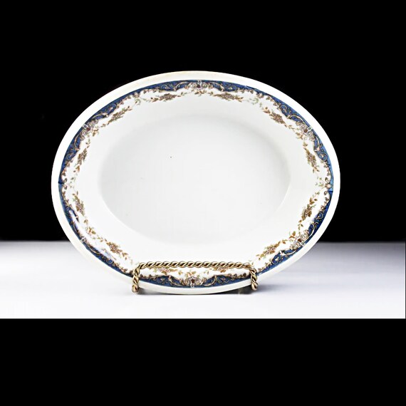 Oval Serving Bowl, Maddock's Trenton China, Hotel Bretton Hall NYC, Resturantware