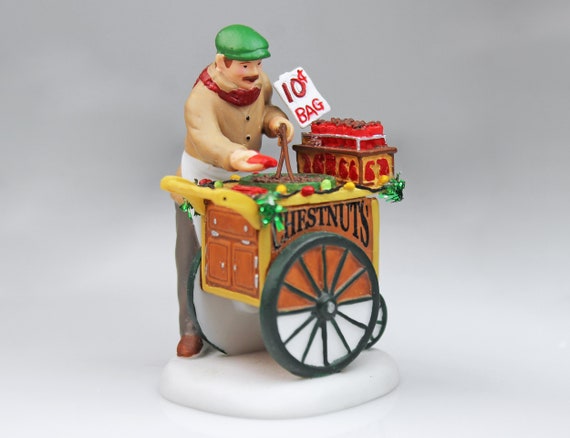 Department 56, Hot Roasted Chestnuts, Figurine, Christmas in the City Series, Christmas Decor, Holiday Ornament, Retired