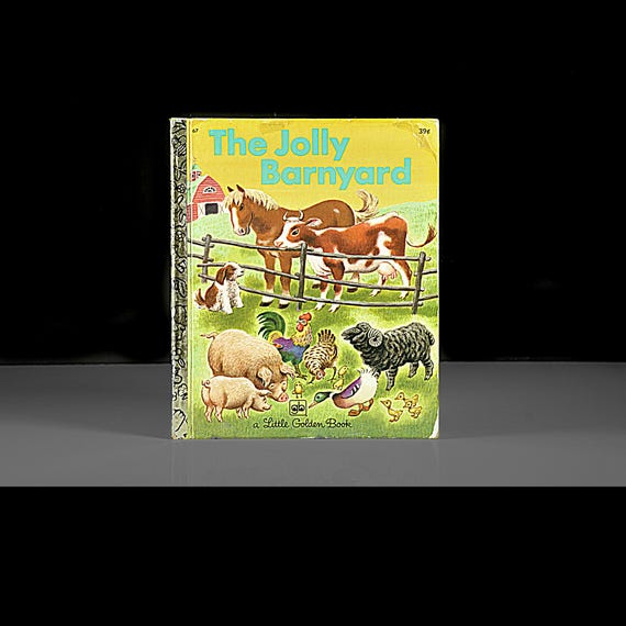 The Jolly Barnyard Little Golden Book by Annie North Bedford, Children’s Farm Story, Vintage 1972