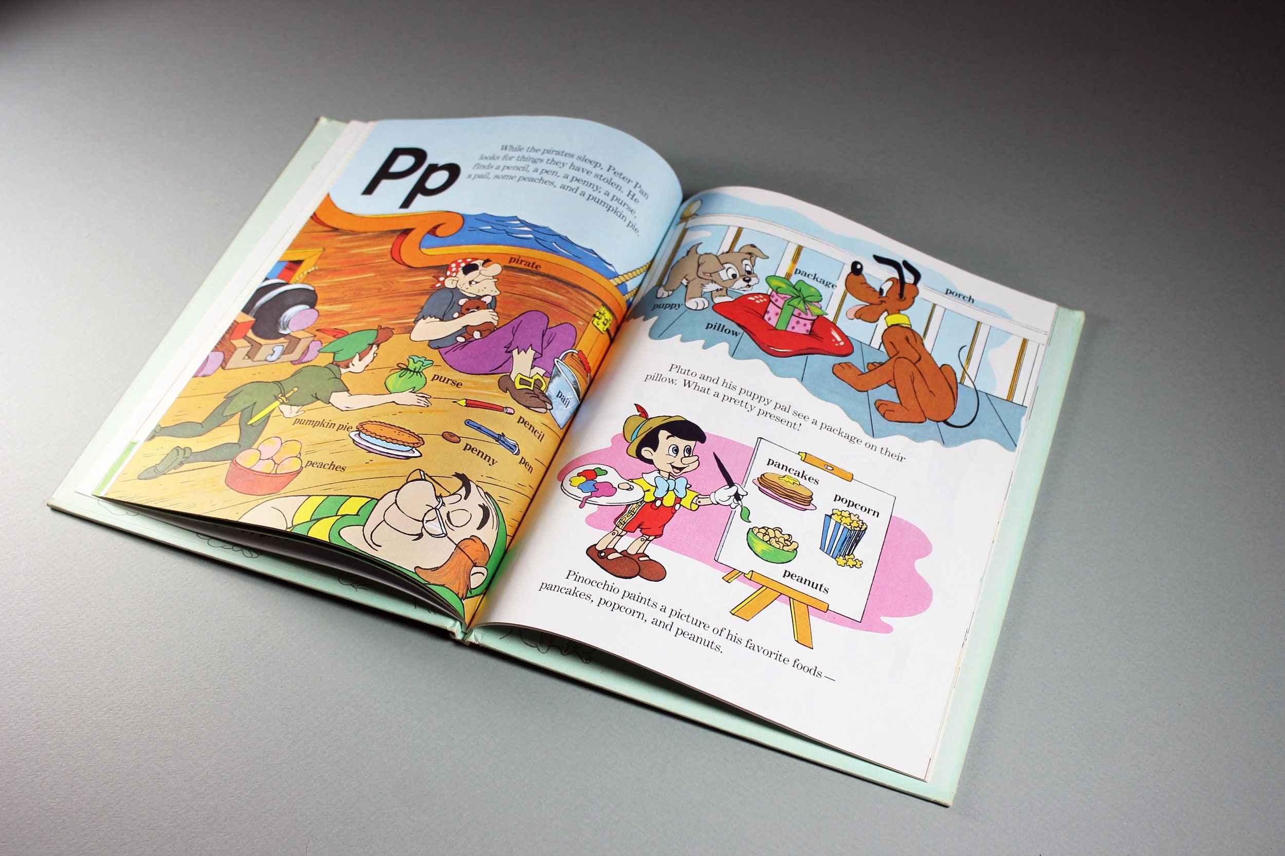 1983 Children's Hardcover Book, Walt Disney Alphabet A-Z, Beginning to ...