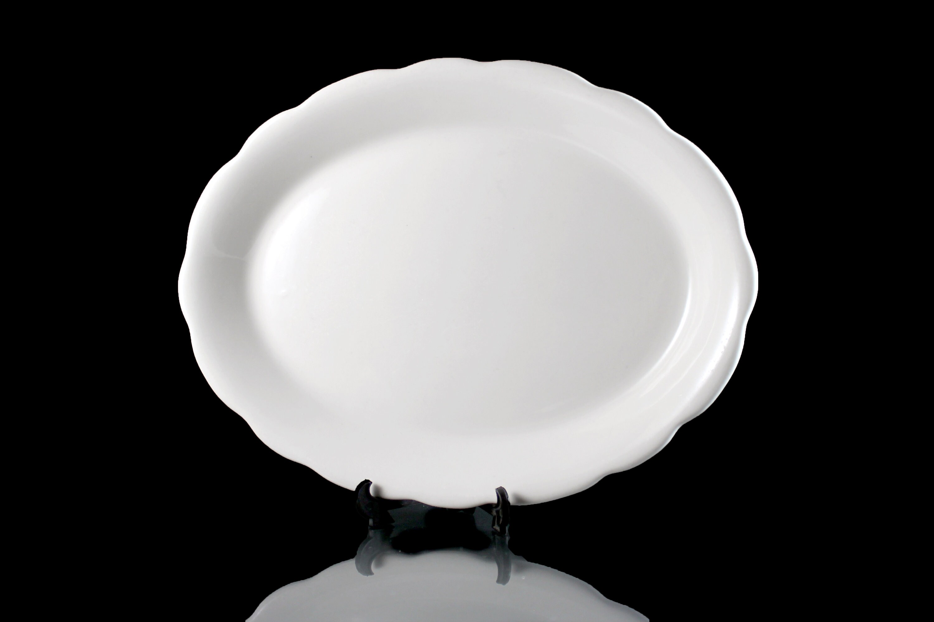 Oval Platter, Buffalo China, Restaurant Ware, 12 Inch, White, Restaurant Grade China