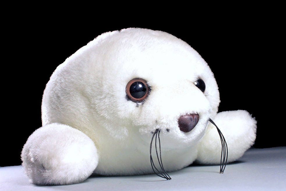 Tuppy The Seal, Tupperware, Douglas Co. Plush Seal, White Seal, Advertising Exclusive, Stuffed Animal, Stuffed Seal, Harp Seal Pup Plush Tuppy The Seal, Tupperware, Douglas Co. Plush Seal, White Seal, Advertising Exclusive, Stuffed Animal, Stuffed Seal, Harp Seal Pup Plush