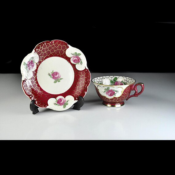 Vintage Winterling Bavaria Demitasse Cup and Saucer, Demitasse Set, German Porcelain