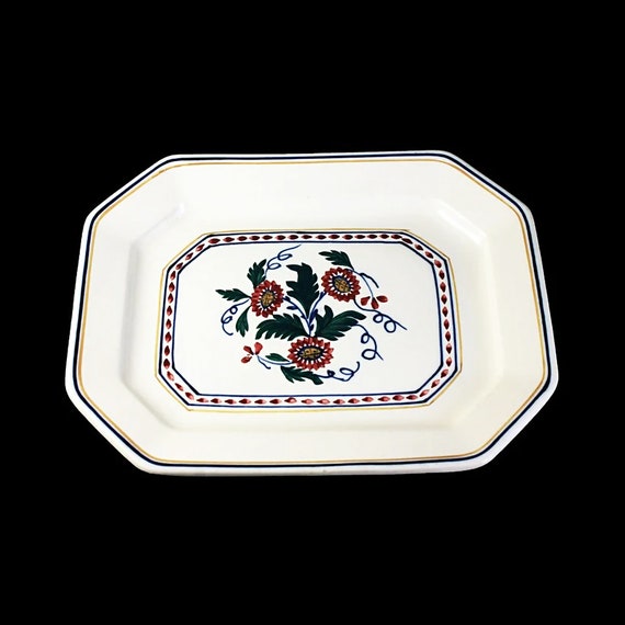 Antique Platter, George Jones & Sons, Crescent Ivory, The Betley, Rare, 100 years old, Square, 10 inch Platter, Decorative Serving Tray