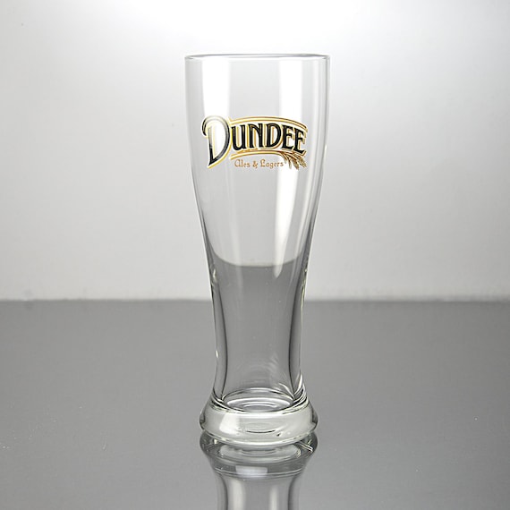 Vintage Dundee Beer Glass Pilsner, Pint Barware, Ale Lager Brewery, Advertising Pub Glass