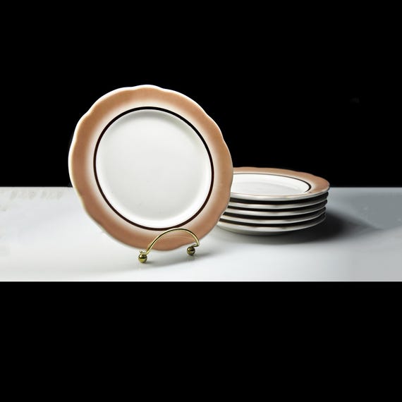 Buffalo China Salad Plates, Set of 6, Restaurant China
