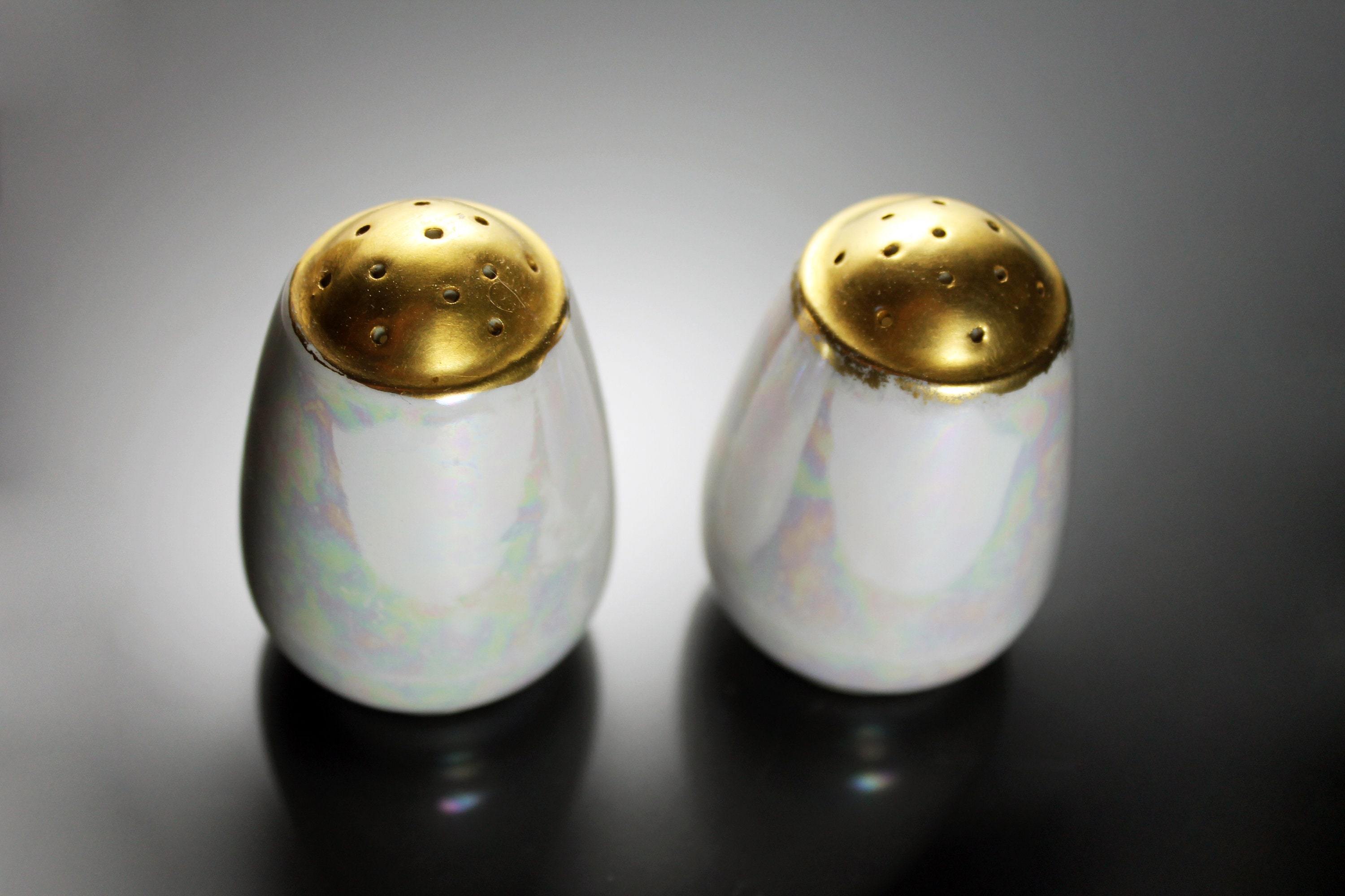 Salt And Pepper Shakers Noritake Nippon Hand Painted Lusterwaresexiezpix  Web Porn