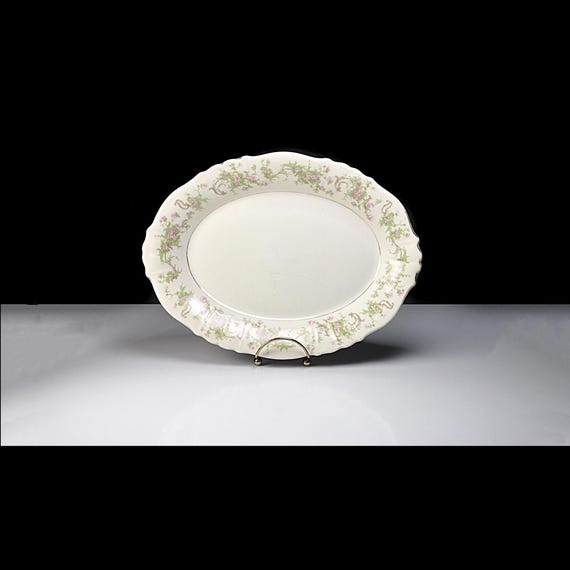 Vintage Syracuse China Dearborn Platter, Floral, Federal Shape, USA