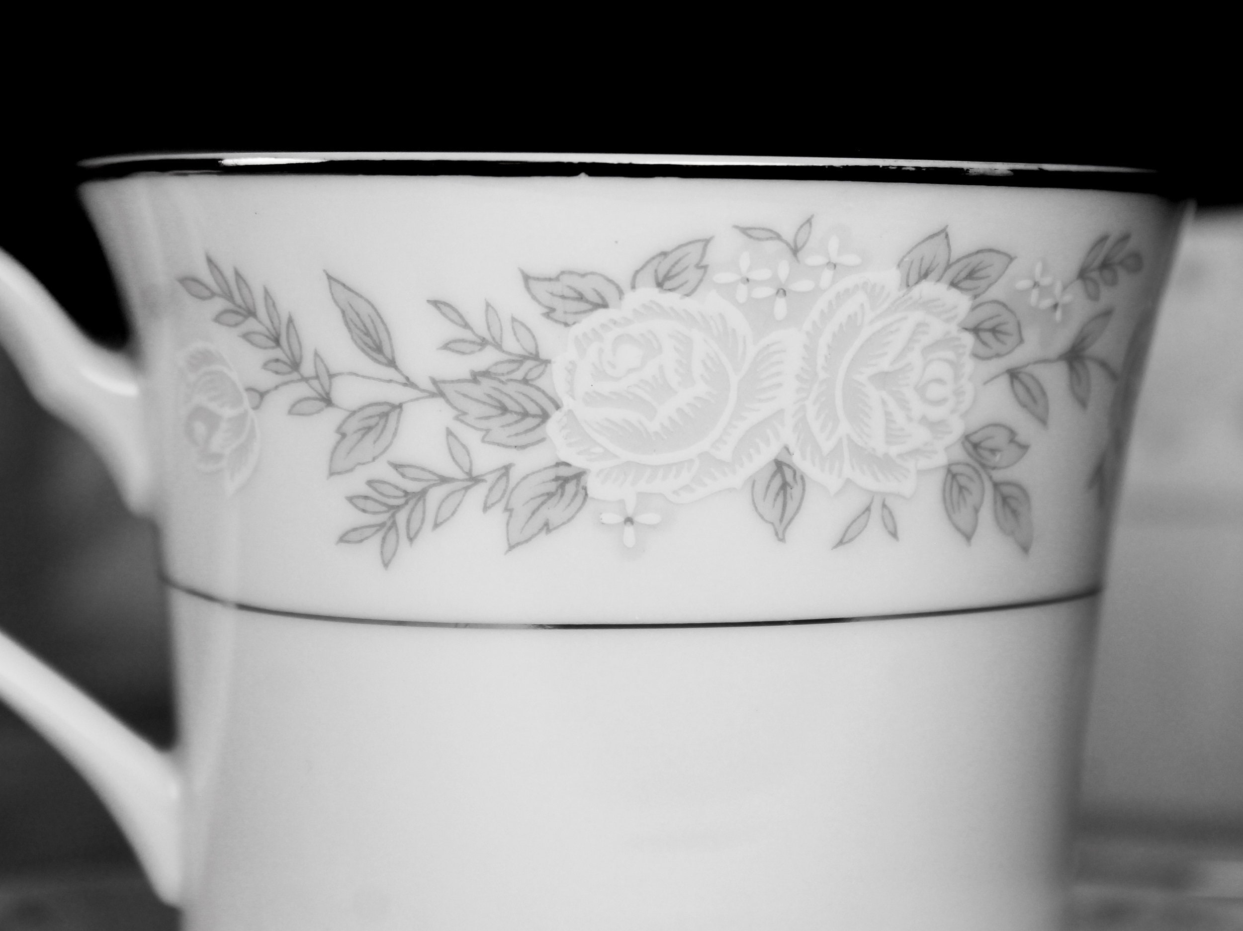 Cups and Saucers, Fine China of Japan, Adele, Floral, Set of 5