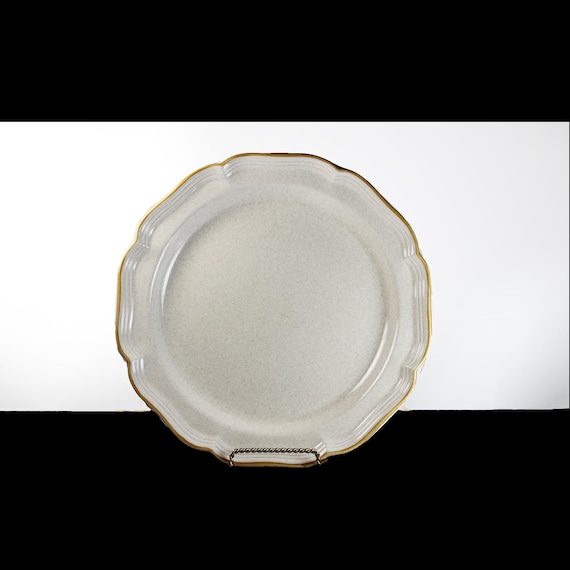 Chop Plate, Mikasa, Garden Club, Stoneware, Discontinued, Round Platter