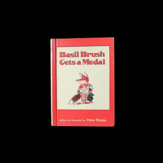 Children's Hardcover Book, Basil Brush Gets a Medal, Peter Firmin, Fiction, Weekly Reader Book, Collectible