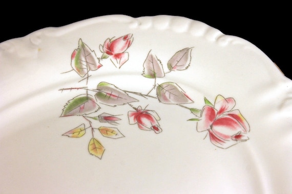 Platter, Winterling Bavaria, Germany, Floral Rose Pattern, Gold