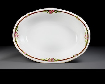 Antique Vegetable bowl, J & C China, Jaeger and Co, Portland, Bavaria, 10 Inch