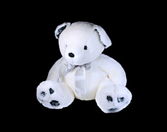Teddybär, Kids of America Corp, Kuscheltier, weiß, Eisbär, flauschig, weich, 45 cm, Kinderzimmer Dekor