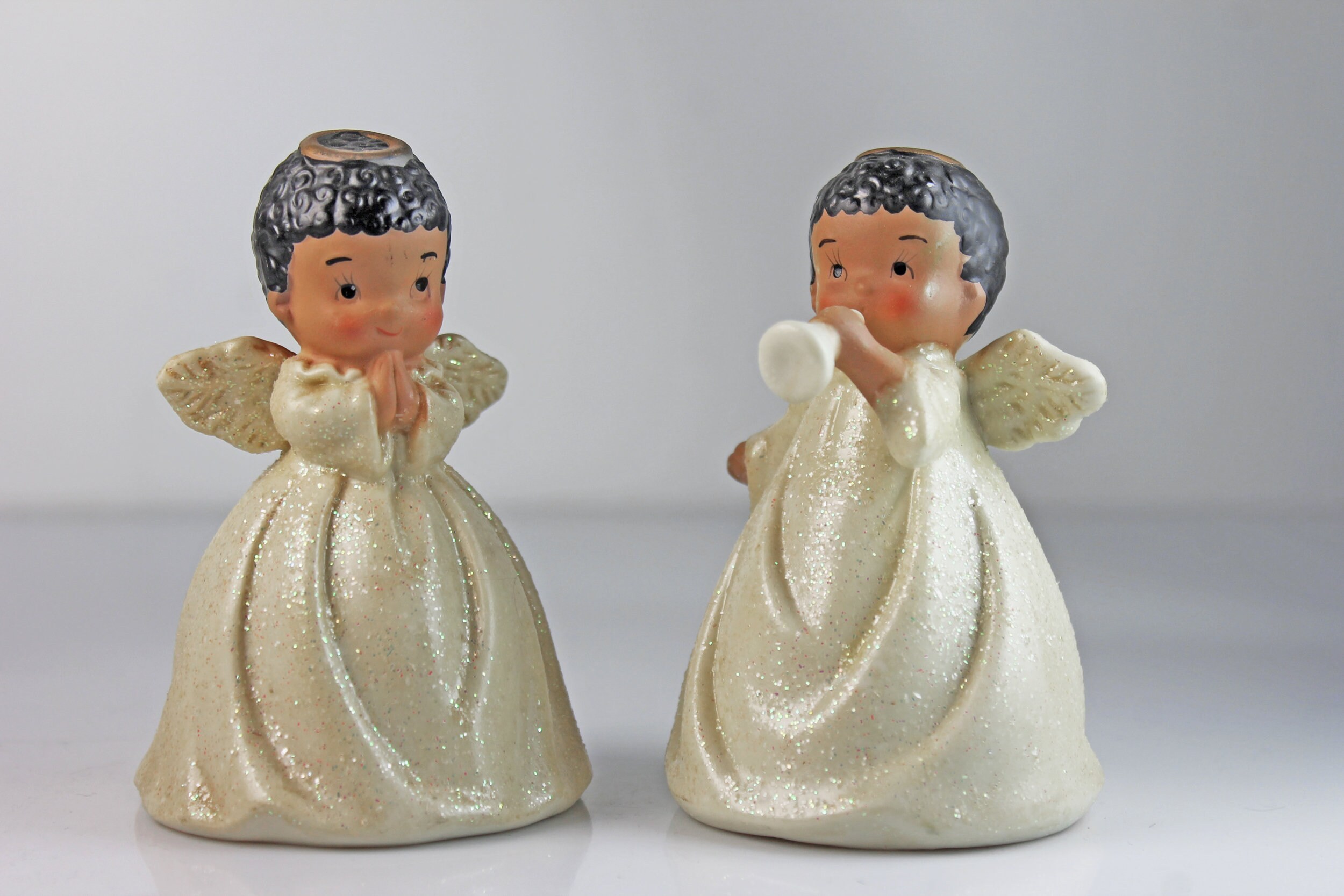 African American Angel Bells, Giftco Inc, Figurine Bell, Christmas