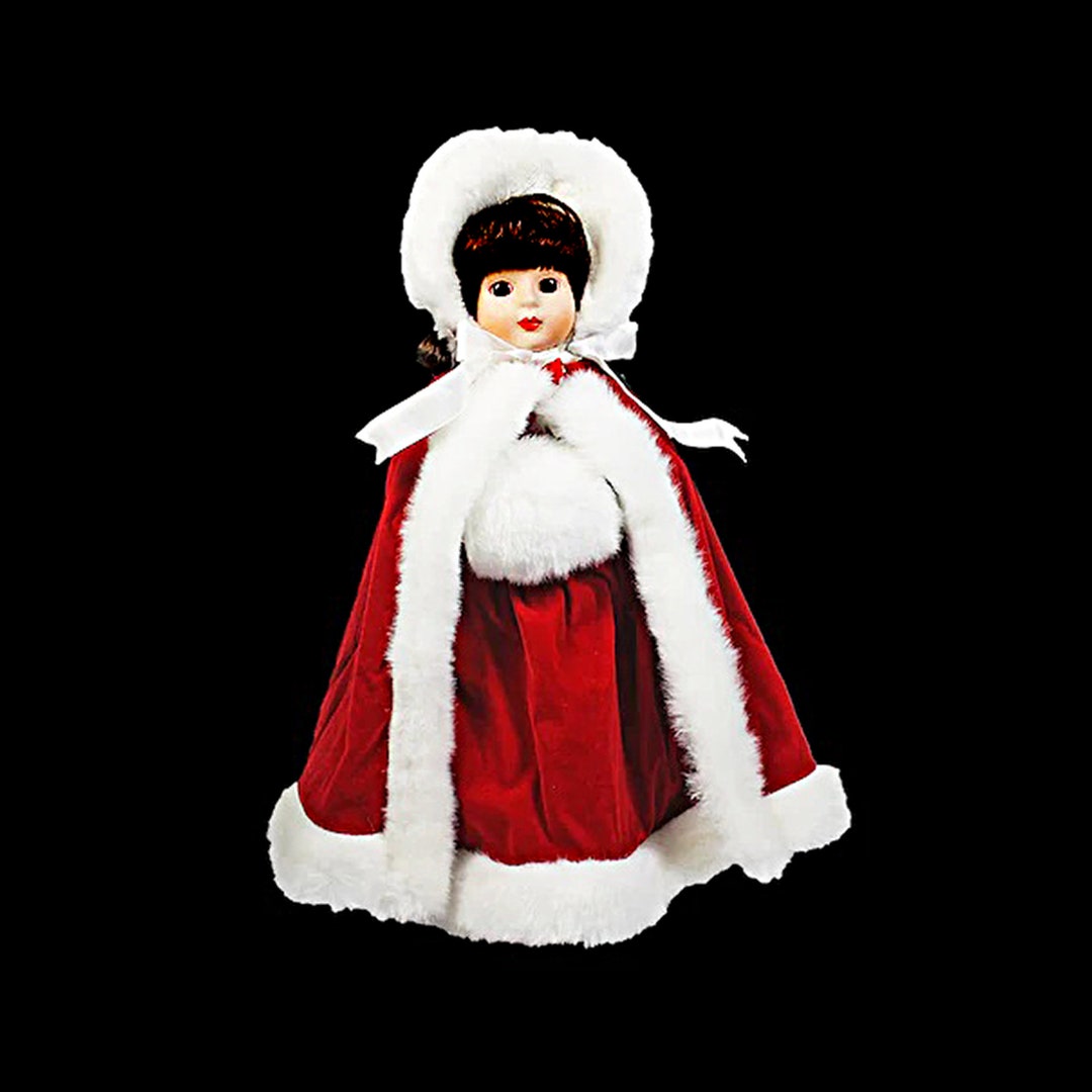 Porcelain Doll, Holiday Moments, 16 Inch Doll, Christmas Display Doll