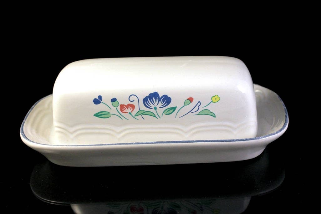 Butter Dish, Floral Expressions, Hearthside, Stoneware, Quarter ... Butter Dish, Floral Expressions, Hearthside, Stoneware, Quarter ...