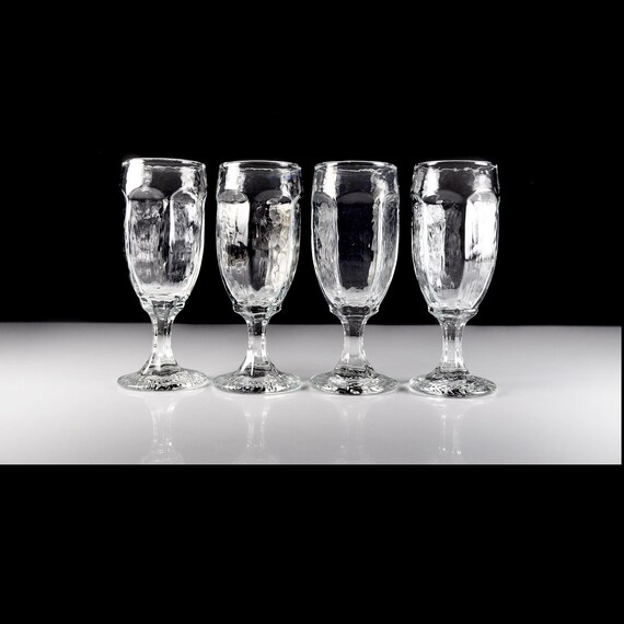 Libbey Chivalry Whiskey Glasses - Textured Glassware - Mid-Century Modern Barware