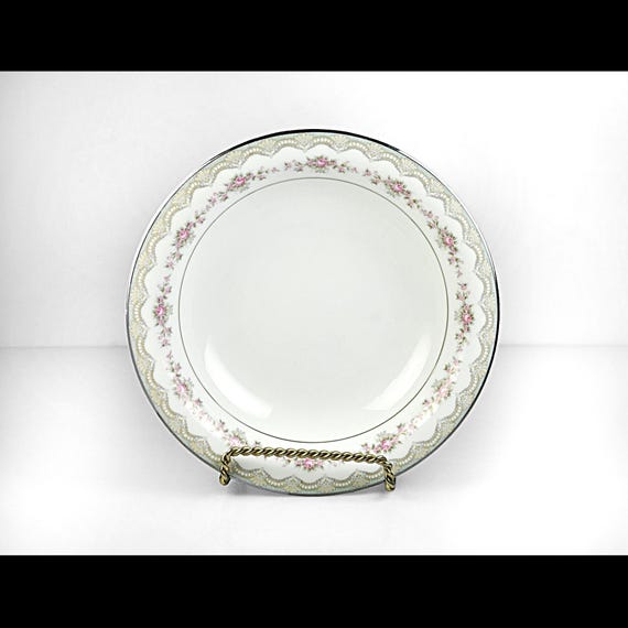 Noritake China Glenwood Pattern Soup Bowl – Floral Fine China Japan
