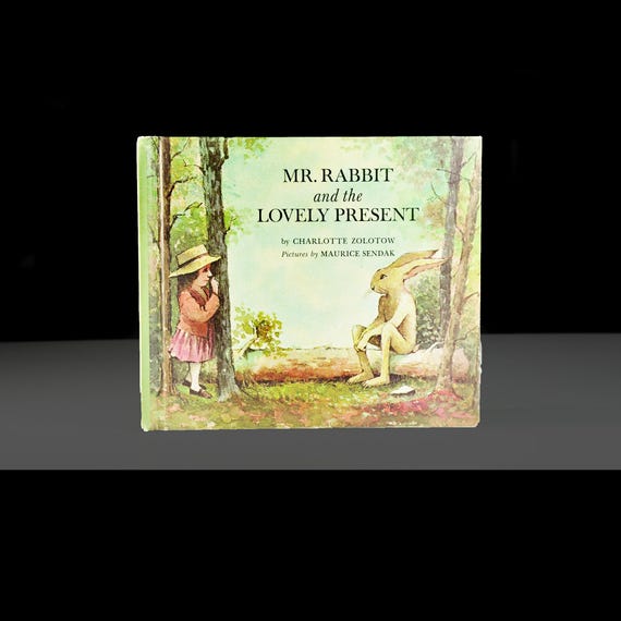 Mr. Rabbit and the Lovely Present by Charlotte Zolotow - 1962 Scholastic Book Club Edition - Maurice Sendak Illustrations - Children’s Book