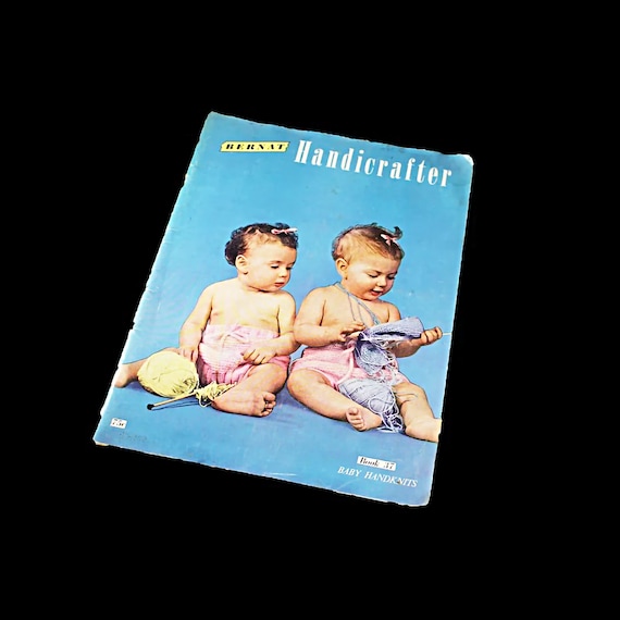 Bernat Pattern Booklet, Baby Handknits, Handicrafter, Book 37, 1951 Edition, 39 Patterns