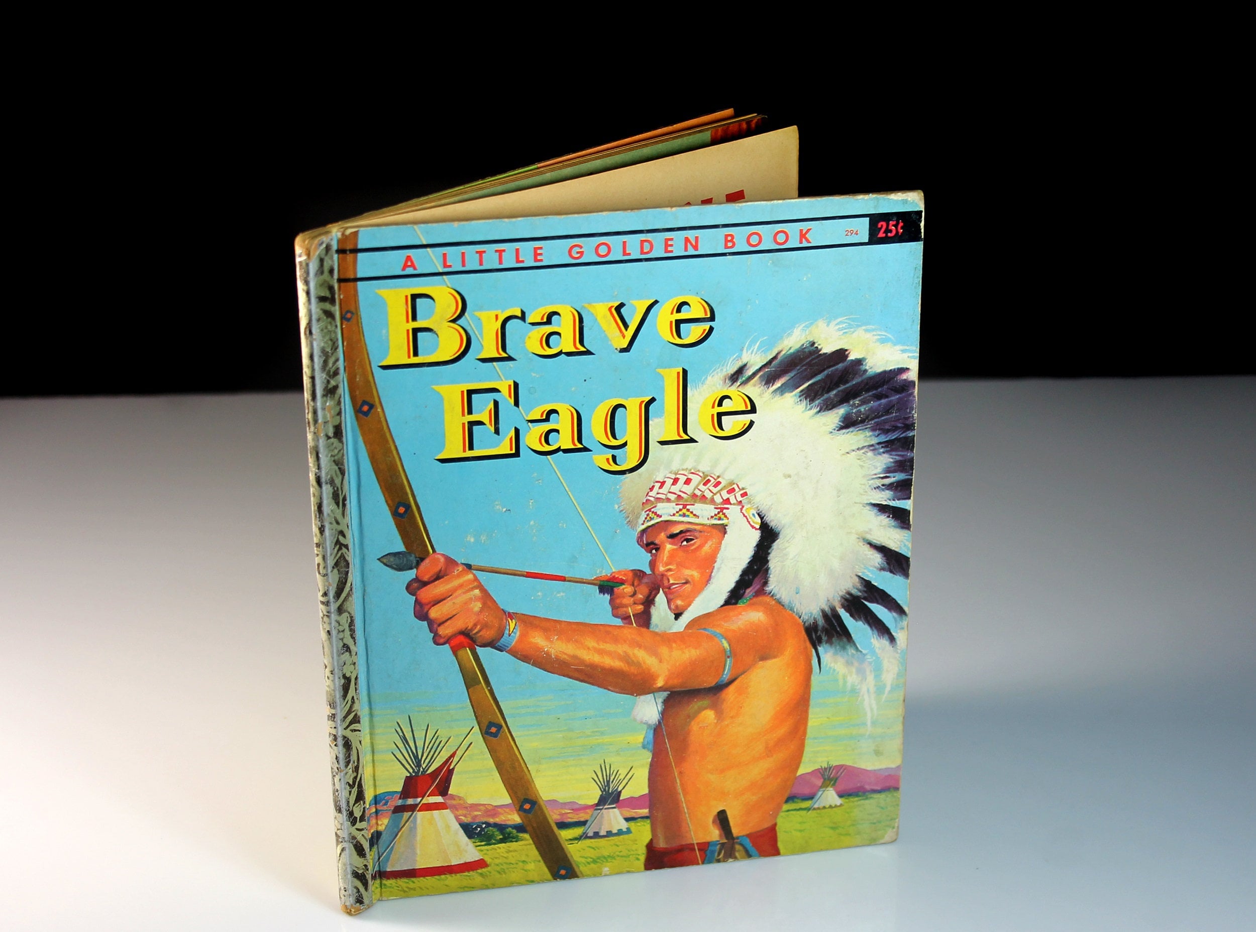 Children's Book, Brave Eagle, Little Golden Book, 'A' First Edition
