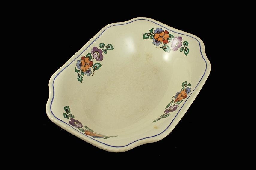 Vegetable Bowl, Steubenville Pottery, Steubenville Ivory, Square Bowl