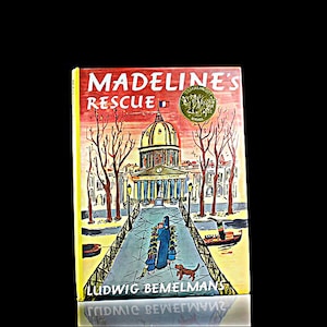 Children's Hardcover Book, Madeline's Rescue, Ludwig Bemelmans, Illustrated, Collectible, Picture Book, Classic