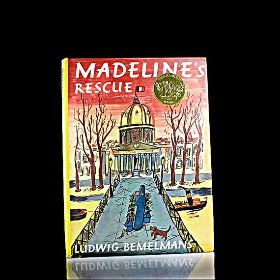 Children's Hardcover Book, Madeline's Rescue, Ludwig Bemelmans, Illustrated, Collectible, Picture Book, Classic