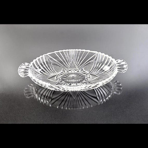 Oval Handled Olive Bowl, Hazel Atlas, Relish Tray, Pickle Dish