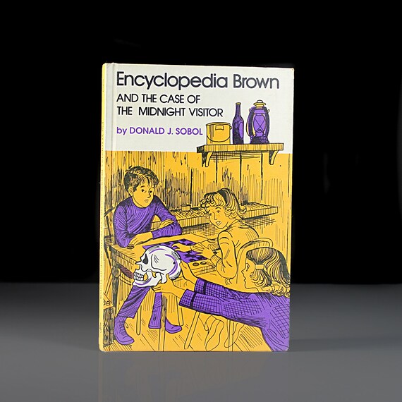 Children's Book, Encyclopedia Brown and the Case of the Midnight Visitor, Weekly Reader, Mystery, Illustrated