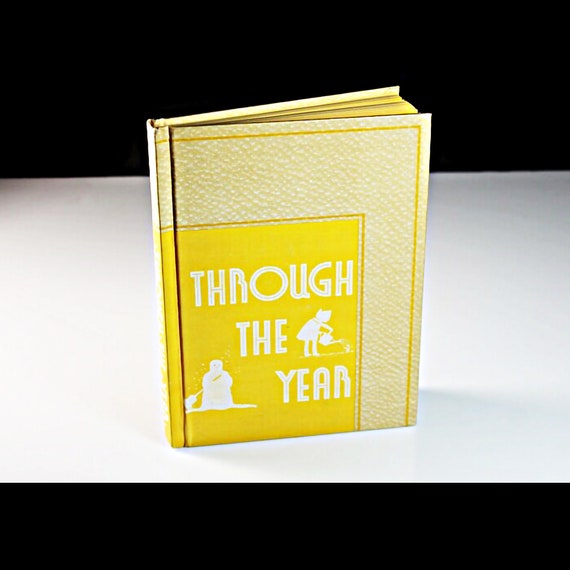 Children's Hardcover Book, Through The Year, Science Book, Children's Text Book, Educational Book, Learning Tool, First Edition