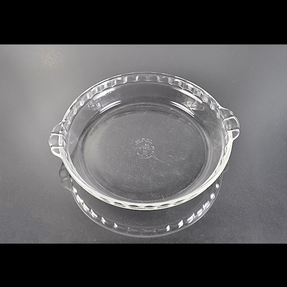 Vintage Pyrex 229 Glass Pie Plate 9.5 Inch Pie Dish Clear Ovenware USA