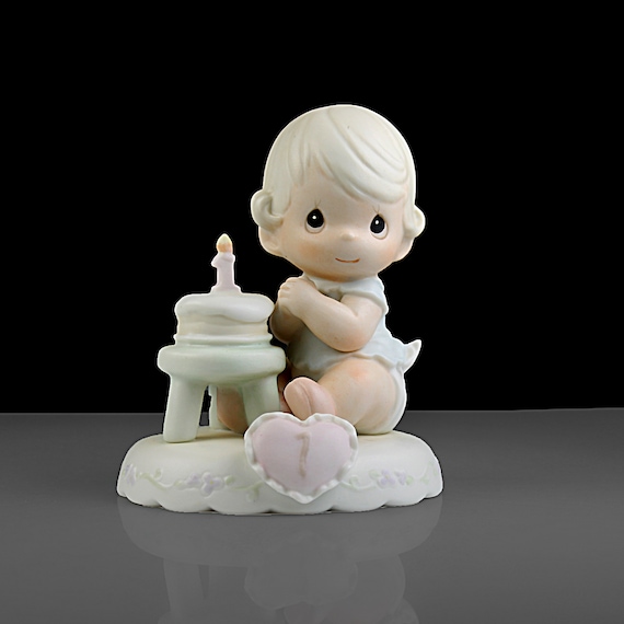 Enesco Precious Moments Figurine, Growing in Grace Age 1, Retired, 7 Inch, 1994 Collectible, Giftware