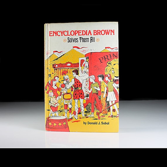 Children's Book, Encyclopedia Brown Solves Them All, Donald J. Sobol, Fiction, Weekly Reader Book, Mystery, Collectible, Illustrated