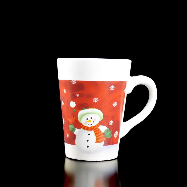 Festive Royal Norfolk Christmas Mug Santa & Snowman Design 12 Oz