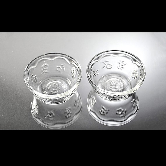Vintage Anchor Hocking Savannah Custard Cups, Set of 2, Oven Proof Glass Dessert Bowls